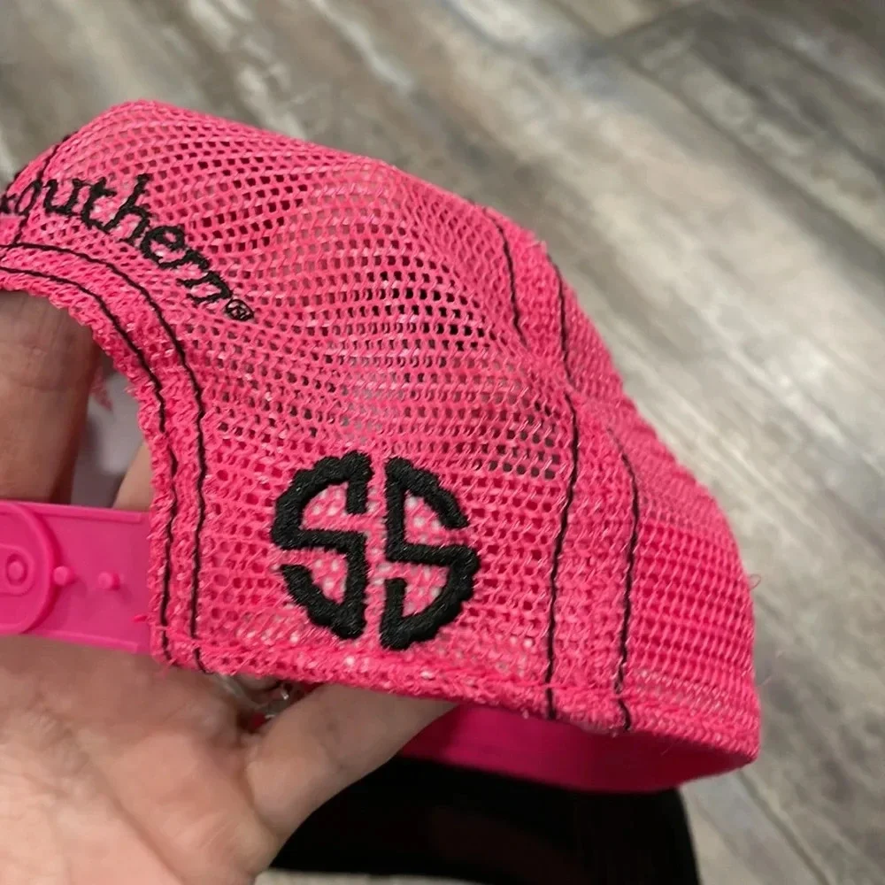 SIMPLY SOUTHERN Baseball Cap Hat Ladies Pink Adjustable Trucker
